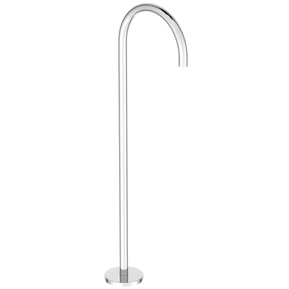 Freistehender Wanneneinlauf aus Chrom von Ideal Standard mit elegantem Bögen-Design, zur Montage im Bad geeignet.
